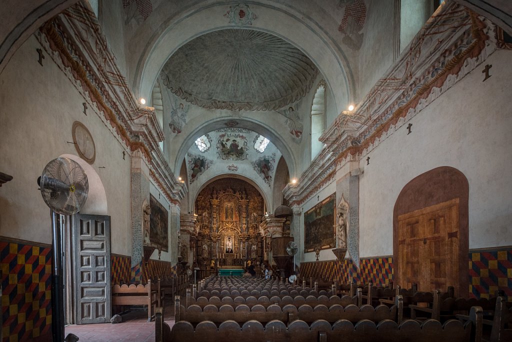 Interior of San Xavier