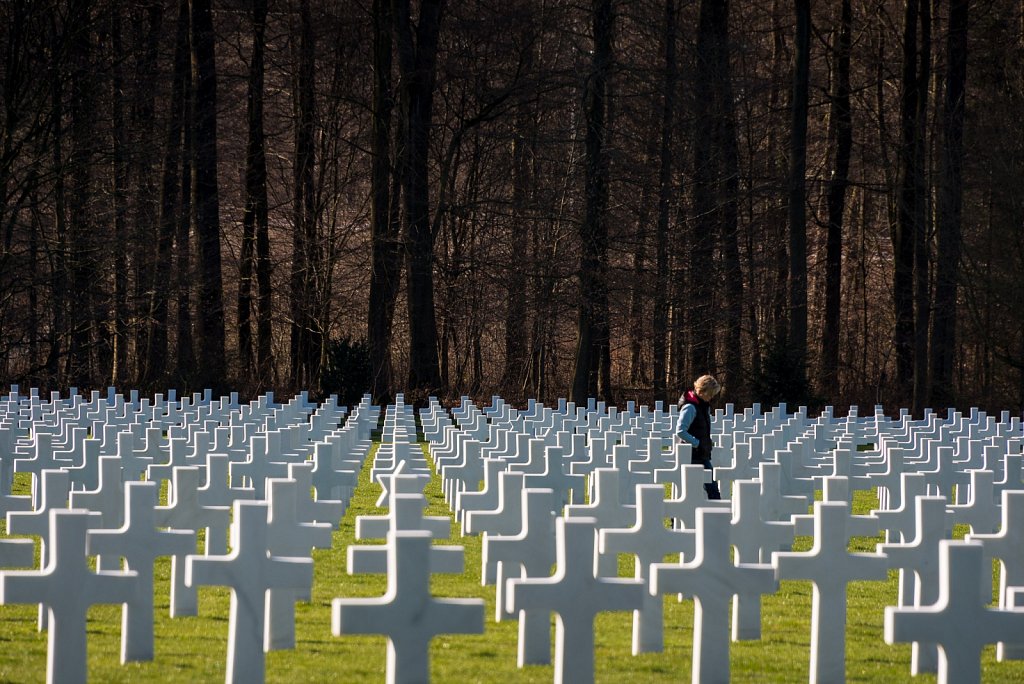 Woman in Military Cemetery